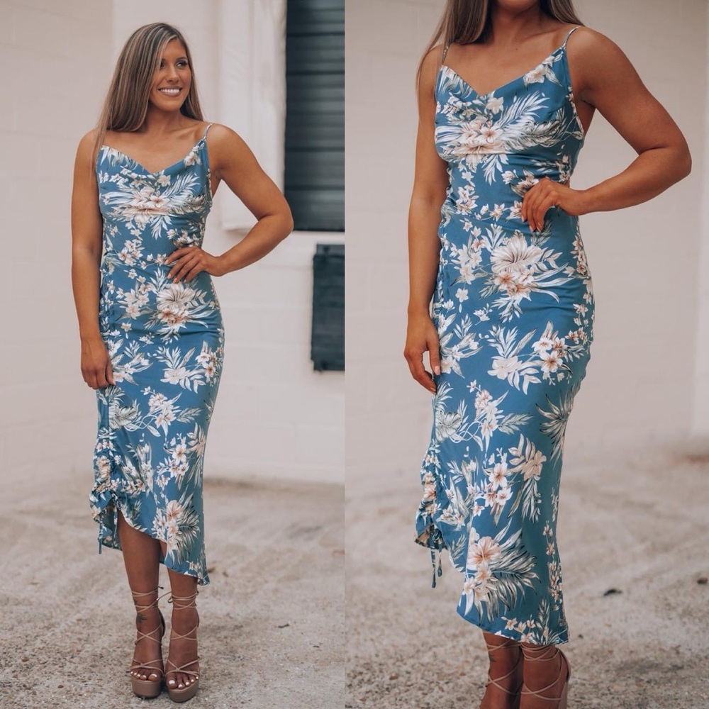 Tropical Midi Dress